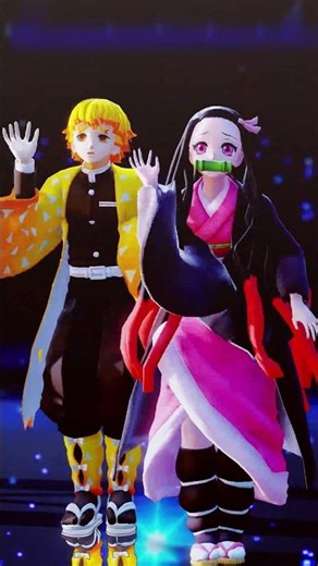 Moshi Moshi - Nezuko - Zenitsu -MMD Demon Slayer