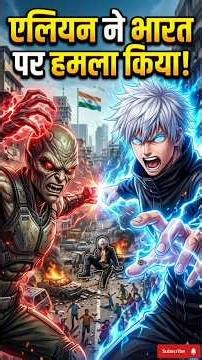 "क्या Gojo बचा पाएगा भारत?""भारत पर एलियन हमला!""एलियन vs Gojo 😱"#gojo #anime #ai#hindi#viral#shorts