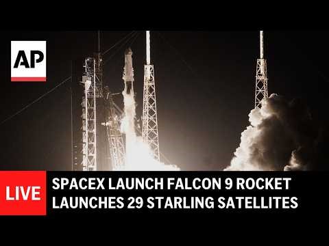SpaceX launch LIVE: Falcon 9 rocket launches 29 Starlink satellites