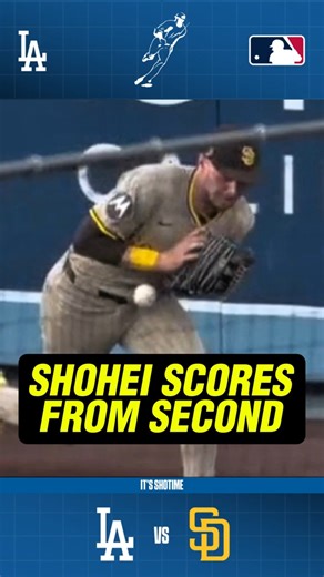 Shohei Ohtani Scores on Padres Sloppy Defense