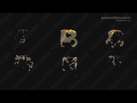 Fire Alphabet Animated Burning Letters Smoke to Flame Typography