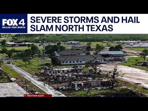 Severe storms, hail and possible tornados slam North Texas