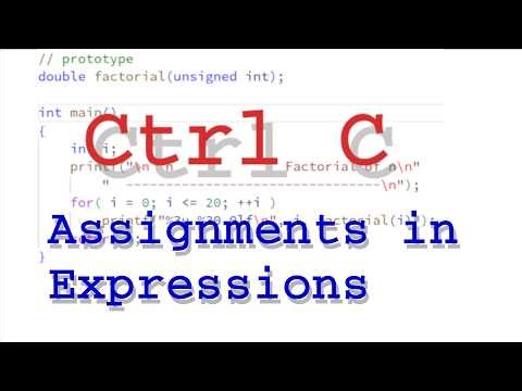 Assignments in expressions