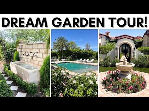 TOURING DREAMY GARDENS || RUSTIC-MEDITERRANEAN GARDEN INSPIRATION || GARDEN WITH ME