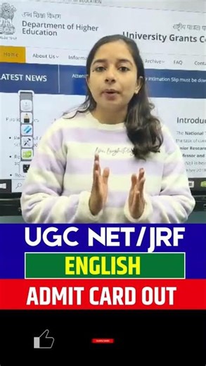 UGC NET/JRF DEC. 2025 ENGLISH Admit Card जारी 🚨 | Download Now