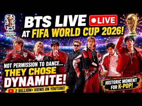 BTS LIVE 🔴 Performance Official At FIFA World Cup 2026 On Stage | Dynamite Stole the Show 😱