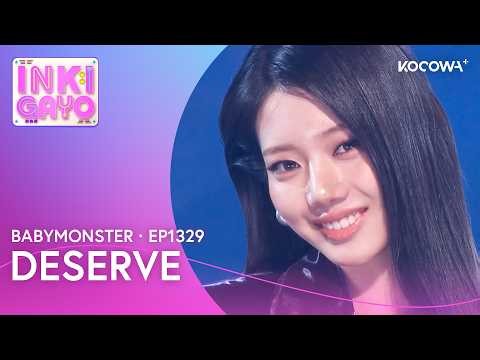 BABYMONSTER - DESERVE | Inkigayo EP1329 | KOCOWA+