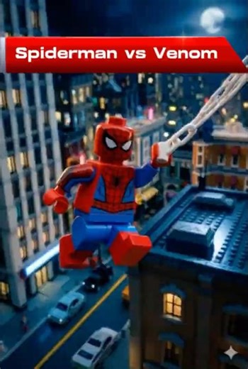 🕷 Spider-Man vs Venom | LEGO Marvel Stop Motion