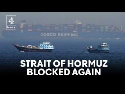 Iran blocks Strait of Hormuz again after Israel strikes Lebanon