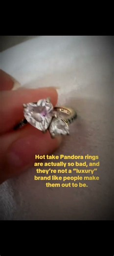 Pandora rings are actually so bad, and they're not a "luxury" brand like people make them out to be