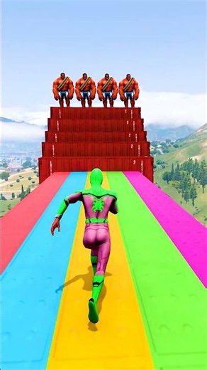 GTA 5 Epic Water Ragdolls | Spider-Man Jumps / Fails ep.20583 #shorts
