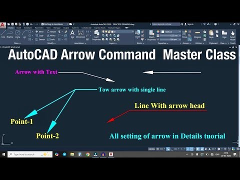 AutoCAD Arrow Command Complete Tutorial for Beginners | AutoCAD Leader and Multileader in Details .