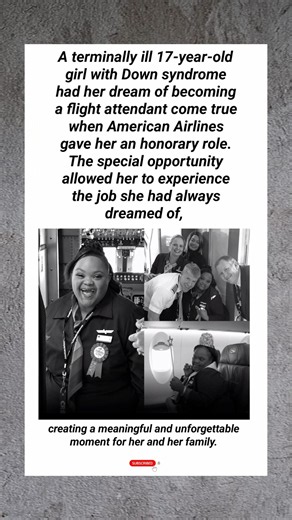 17-Year-Old Girl With Down Syndrome Becomes a Flight Attendant ✈️❤️ #shorts #viral #story