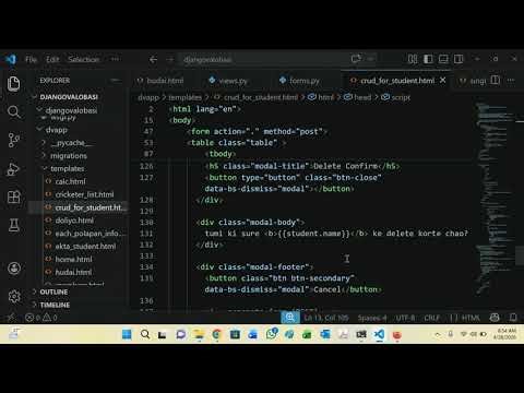 204. set modals for delete using chatgpt and bootstrap