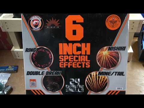 6 Inch Special Effects canister shells by Dominator Pro