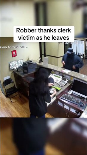 Robber thanks victim after he leaves