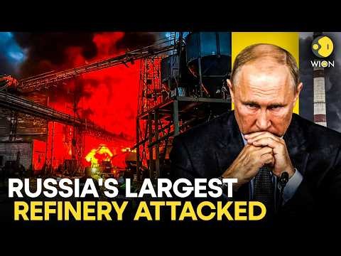 Russia-Ukraine War LIVE: Ukraine Drones Blast Major Russian Oil Refinery in Tuapse | WION