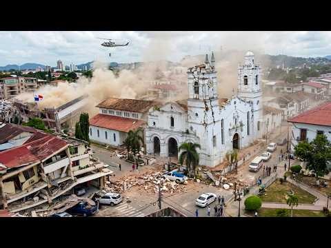 Panama in Ruins After 7.7 Earthquake! Massive Building Collapse, Roads Destroyed, People Trapped