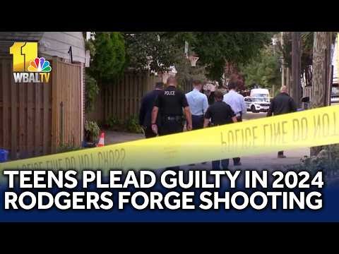 Teens plead guilty in 2024 Rodgers Forge shooting