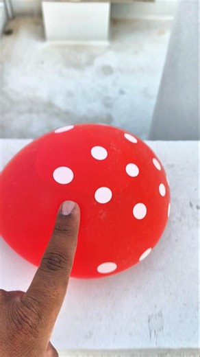 🔴 🟡 Will a water balloon explode if it rolls down from a tall building? 💥🎈 #balloon