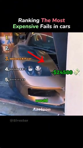 The Most EXPENSIVE Car fails #ranking #car