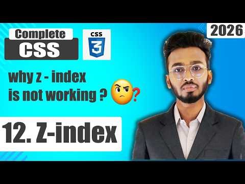 z index property in CSS | CSS Tutorial for Beginners | CSS Full Course