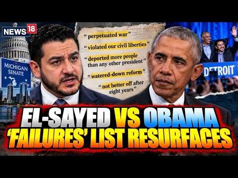 U.S. Midterm LIVE: El-Sayed’s Old Obama ‘Failures’ Criticism Resurfaces Before Campaign Event | N18G