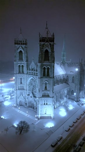 The City of Newark, NJ on Instagram: "Last night’s snow storm serenity Sacred Heart Basilica & Branch Brook Park ❄️🏰"