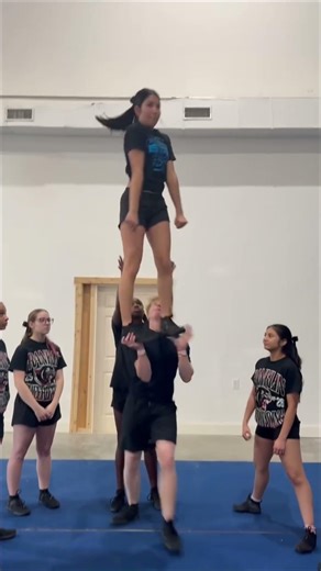 I get nervy in my stunts 😅 #cheerleading #stunting #cheer #performancecheer