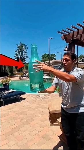 Flip a Bottle & It Flies Like a Rocket? Myth or Reality! #shortvideo