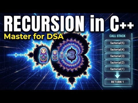 Master Recursion in C++ | Deep Understanding for Data Structures#C++ #Recursion #Programming