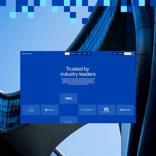 Cantor8. Art Direction, Website Design & Development. Homepage Scroll.