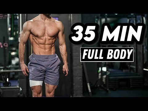 35 Min FULL BODY WORKOUT with WARM UP | No Equipment & No Repeat | Rowan Row