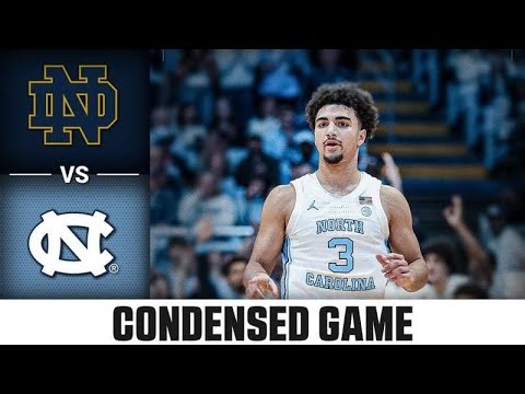 Notre Dame vs. North Carolina Condensed Game | 2025-26 ACC Men's Basketball