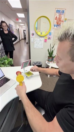 Printing a Business Card on the Spot with a Mini Screen Printing Press! 😲 #shorts