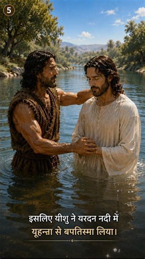 🫂यूहन्ना बपतिस्मा देने वाला और यीशु का बपतिस्मा✝️✨ yeshu ka baptisma ‼️#shorts #jesus #christian
