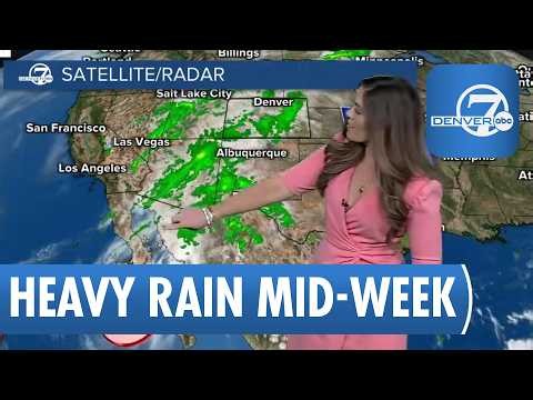 Cloudy, light rain overnight in Denver metro; heavy rain mid-week across Colorado
