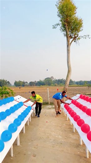 Strange Balloon Popping Race – Who Will Triumph?