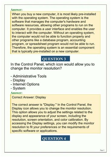 COMPUTER FUNDAMENTAL QUIZ IT SKILLS TEST