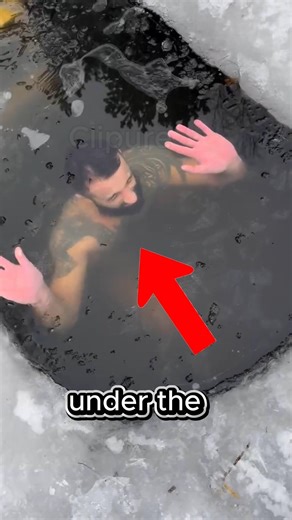 He Trapped Under Ice — His Last Move Shocked Everyone ⏱️🧊 #shorts #viralshorts