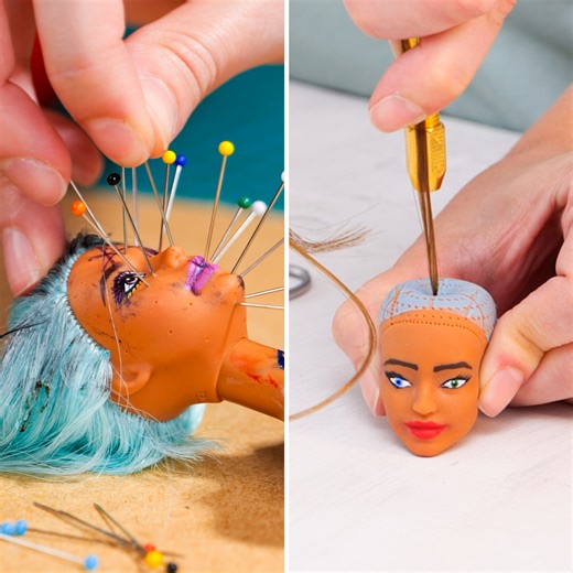 Old Barbie Gets a Major Glow Up – You Won't Believe the Transformation! | Wood Mood