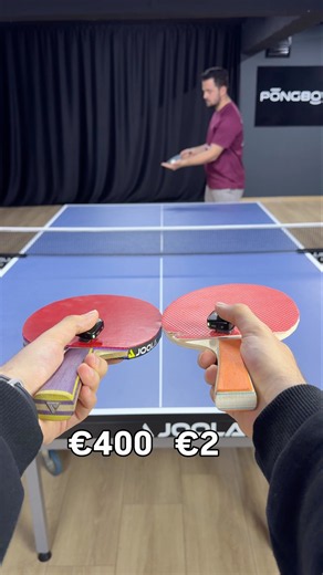 €400 vs €2 Ping Pong Racket 🏹