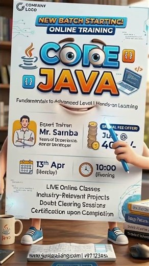 Core Java Course | Beginner to Advanced | Live Training | Apr 13 | DURGASOFT