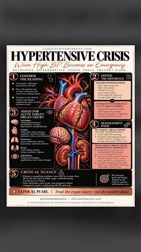 Hypertensive Crisis: High BP or a True Emergency? #hypertension #shorts