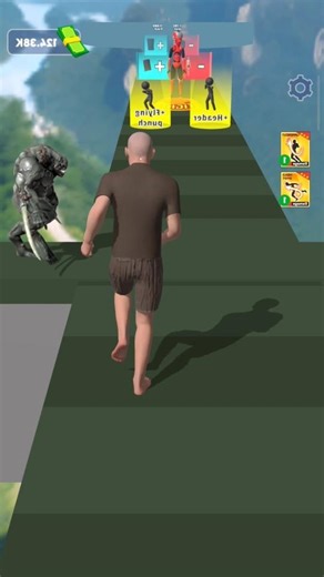 Human Evolution Run || Human Vs Big Horn Fight #shorts #ytshorts #youtubeshorts #games