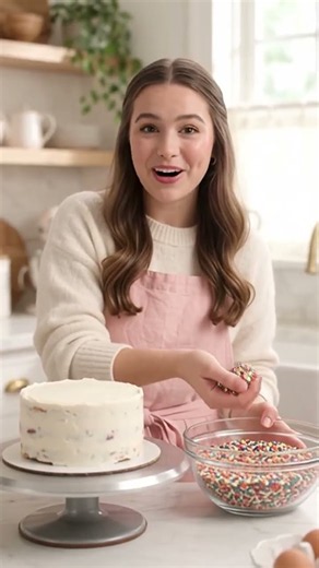 🎂 Making The Ultimate Sprinkled Ice Cream Cake