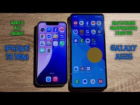 iPhone 13 mini (A15 Bionic / 4GB) vs Samsung Galaxy A52s (SD 778G / 6GB) - Speed Test 2026
