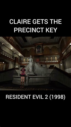 Resident Evil 2: Original (1998) Gameplay - Claire Gets the Precinct Key