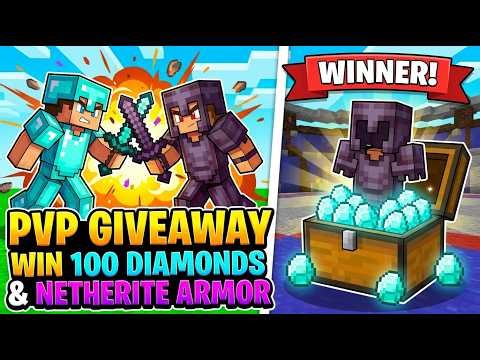 ULTIMATE PvP BATTLE: Win 100 Diamonds + Netherite Armor!