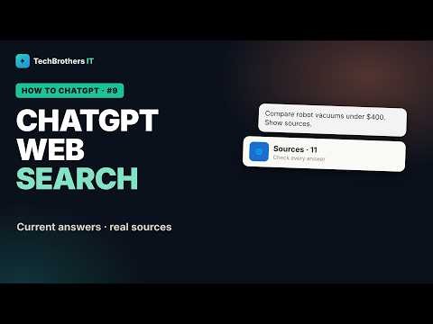 How to Use Web Search in ChatGPT (Citations, Sources & Real Examples) | How to ChatGPT #9